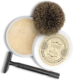 Lather & Wood Shaving Soap - Sandalwood - Simply The Best Luxury Shaving Cream - Tallow - Dense Lather with Fantastic Scent for The Worlds Best Wet Shaving Routine. 4.6 oz (Sandalwood)