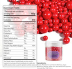 Dazzjoy Edible Red Pearl Sugar Sprinkles, Mix Size, 4.58oz, Red Sprinkles for Cupcake Decorating, Baking Cake Decorations, Wedding Party Easter Birthday Supplies