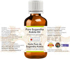 Greenwood Essential Pure Sugandha Kokila Essential Oil (Cinnamomum glaucescens) Steam Distilled (Pack of Two) 100ml X 2 (6.76 oz)