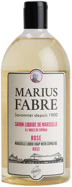 Marius Fabre Marseilles Liquid Soap Rose 1 Liter 33.8 Fluid Ounces Refill