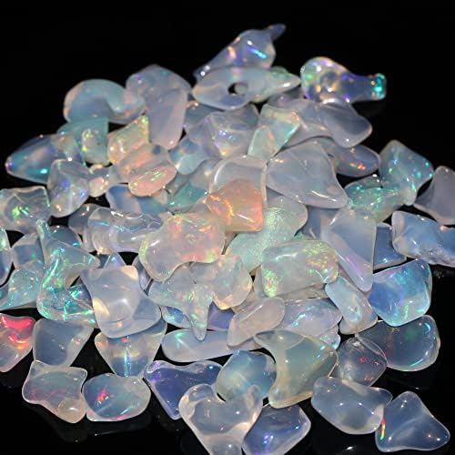 GEMHUB Feng Shui Crystal, Rough Crystal, Wholesale Lot, Raw Rough Gemstone, Jewelry Making Raw Gemstone and Crystals, Energy Stone, Wikka, Reiki, Yoga, Meditation, Diy Stone, White Fire Opal