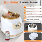 M METERXITY Portable Sauna for Home, Thickened 600D Steam Sauna Tent, Home Sauna Box with 3L 1500w Steamer, 9 Levels Heat, Folding Chair, Remote Control