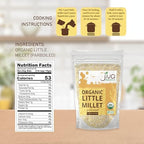 Jiva Organics Little Millet 2 LB Bag | Whole Grain, Gluten-Free & Organic | Rich in Fiber & Essential Nutrients for Healthy Cooking