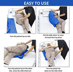 56"*78" Flat Slide Sheet Reusable and Washable Patient Transfer Sheet for Patient in-Bed Transferring and Repositioning Easy Apply and Use