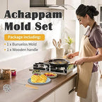 Cabilock Portable Fried Snack Mold 10.23In Flower Waffle Cooking Tool for Kitchen Frying Homemade Pastry Maker Kitchen Supply