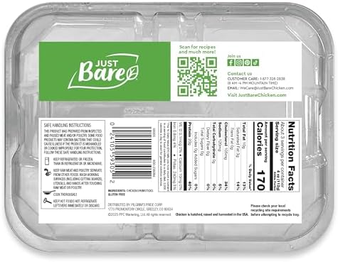 Just Bare® Natural Fresh Chicken Drumsticks | No Antibiotics Ever | Bone-In | 1.25 LB