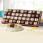 The Wisconsin Cheeseman Happy Birthday Petits Fours – Gourmet Mini Layer Cakes in Chocolate, Vanilla, Orange, and Lemon – Birthday Dessert or Cake Assortment Gift