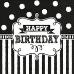 Amscan Luncheon Napkins Party Supplies, One Size, Black