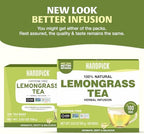 HANDPICK, Lemongrass Tea Bags (100 Count) Non-GMO, Caffeine Free - Quality Lemongrass Herbal Tea- Eco-conscious Round Tea Bags | Brew Hot or Iced Tea