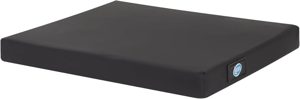 Lacura Q-Gel Cushion, 20" x 18" x 2", Gel Padded Cushion for Seats, Wheelchairs, and Cars, 2 Density Foam Padding with Antimicrobial Vinyl Cover, Provides Pain Relief and Support for the Legs and Back