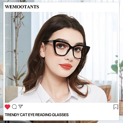 Oversized Reading Glasses for Women Designer Cat Eye Readers 1.0 1.25 1.5 1.75 2.0 2.25 2.5 2.75 3.0 3.5 4.0