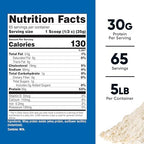 Nutricost Whey Protein Isolate (Unflavored) 5LBS
