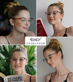 Eyekepper 4 Pack Ladies Reading Glasses Oversized Square Readers for Women Reading +1.50
