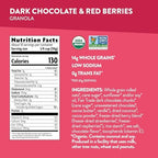 Love Crunch Organic Dark Chocolate & Red Berries Granola, 11.5 oz (Pack of 1), Vegan, Non-GMO, Fair Trade, by Nature's Path