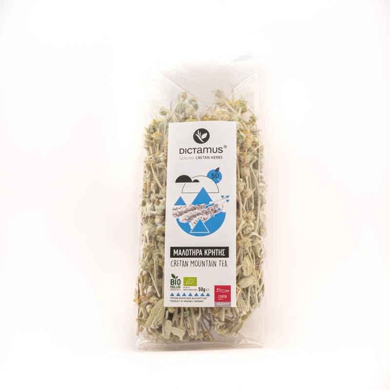 Dictamus - Organic Malotira Cretan Mountain Tea, Loose Leaf, 50g, Aromatic Greek Herbal Tea, Sideritis Syriaca