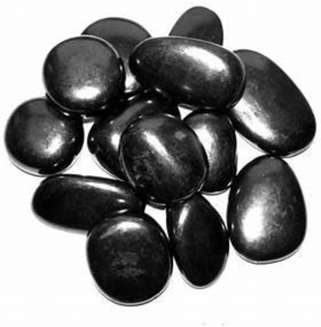 Pachamama Essentials 1/4 lb Tumbled Shungite Stones - Polished Gemstone - Reiki and Energy Crystal Healing