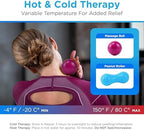NOVA 3-in-1 Hot and Cold Massage Roller Set - Foot Roller, Gel Ball, and Peanut Roller for Plantar Fasciitis, Back Pain, Trigger Point Therapy - Deep Tissue Relief Kit with Travel Bag