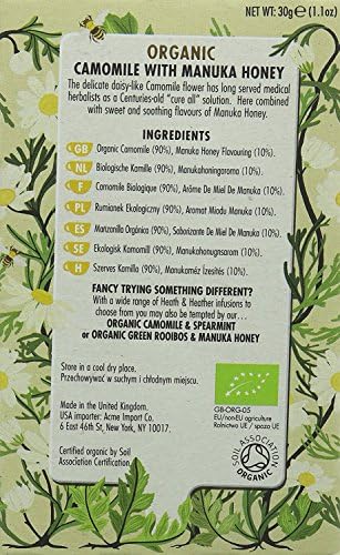 (2 Pack) - Heath and Heather - Camomile Honey Tea | 20 Bag | 2 Pack Bundle