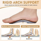 Arch Support Insoles for Women/Men, 3/4 Plantar Fasciitis Insoles High Arch Supports Shoe Insoles for Flat Feet, Over-Pronation, Foot Pain Relief, Orthotics Heel Cushion Inserts for Running Walking, M