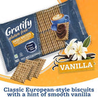 Osem Gratify Petit Beurre Vanilla Biscuits - Gluten Free Dessert Cookies, Sweet Snack for Adults & Kids, Vegan, Dairy Free, Oven Baked, Kosher - Vanilla, 7 oz Bag (Pack of 1)