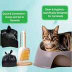 100 Count Black Small T-Shirt Trash Bags with Handles,Perfect for Dogs&Cats Poop Bags,Car Trash Bags (100)
