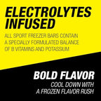 All Sport Sugar-Free - Freezer Pops, Giant Sized 3oz, 144 CT Refreshing Ice Pops with Electrolytes, B Vitamins & Potassium –Blue Raz Ice, Lemon Lime, Fruit Punch & Orange