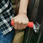 Valorcielo Auto Cane Portable Vehicle Support Handle, Car Door Assist Bar, Supports up to 300 Pounds, Car Door Handle for Elderly (Red)