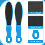 WLLHYF 4 Pieces Double Sided Pedicure Foot File Foot Scraper, Exfoliator Remover Dead Skin Hard Skin Calluses Foot Scrubber Reusable Foot Care Pedicure Tool for Wet and Dry Cracked Feet 2 Sizes