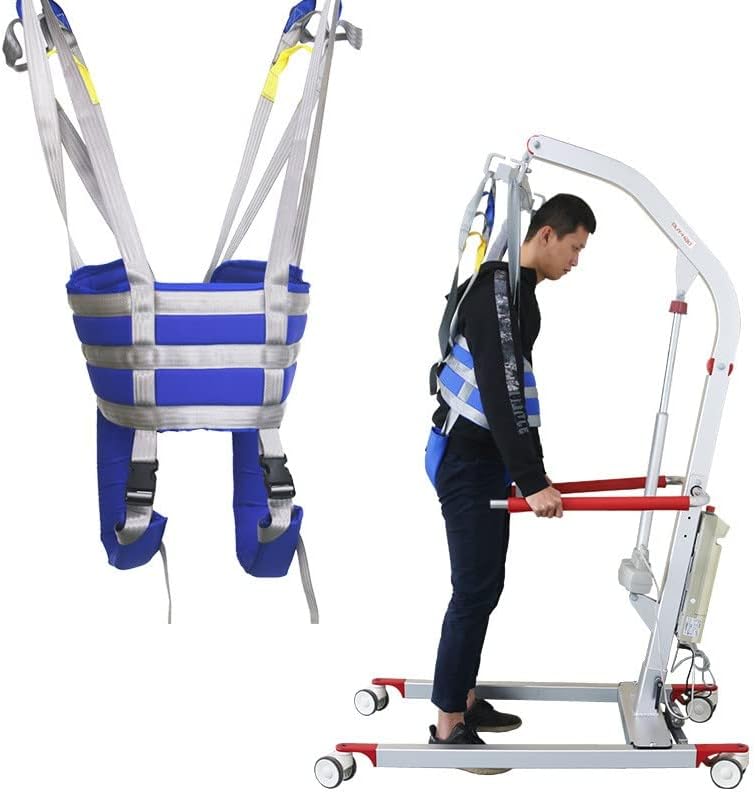 Hoist for Lifting Elderly, Full Body Sling Patient Lift, Bathroom Transfer Hammock, Walking Standing Aids for Elderly, Handicapped, Heavy Duty Transfer Belts Medium