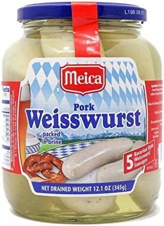 Meica Weisswurst Sausage, Pork Bavarian Style