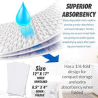50 Paper Towels Cloth-Like Hand Tissue Paper Napkins, Disposable Hand Towels for Bathroom Guests, Disposable Face Towel for Guest, Washcloths or Dinner Napkin, Made in USA, White
