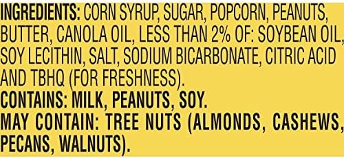 CRUNCH 'N MUNCH Caramel Popcorn with Peanuts, 3.5 oz. (Pack of 12)