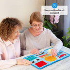 ODOXIA Fidget Blanket for Dementia | Calming & Comforting Dementia Activities for Seniors | Dementia Products for Elderly | Sensory Blanket | Helps with Alzheimer’s, Dementia, Asperger’s, Autism