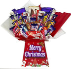 Christmas Chocolate Gift Hamper Bouquet Box (Compatible With CADBURY RED MEGA-MIX)