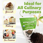 1oz Organic Madagascar Vanilla Bean Powder. Certified USDA Organic. Ground whole Gourmet Pods by FITNCLEAN VANILLA| Raw Natural Unsweetened No Additives NON-GMO