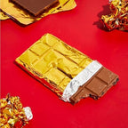 Juvale Gold Foil Sheets - Food-Safe Gold Aluminum Foil - Candy & Chocolate Bar Wrappers - 100 Pack, 6 x 7.5 in