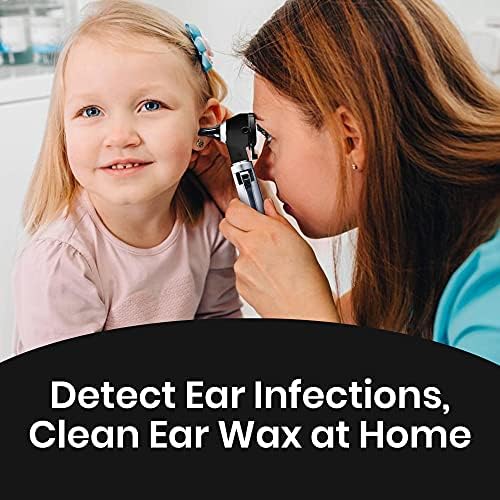 Zyrev ZetaLife Otoscope - Ear Scope with Light, Ear Infection Detector, Pocket Size (Black Color)