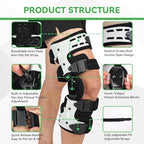 Orthomen OA Unloader Knee Brace, Adjustable Metal Medial & Lateral Valgus Knee Support,Osteoarthritis,Arthritis Pain Relief and Bone on Bone for Men & Women, Left