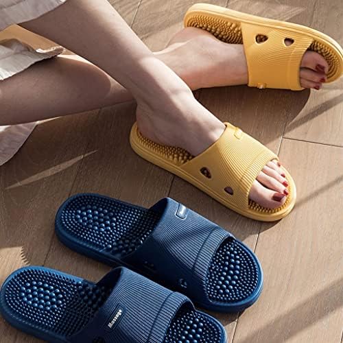 HQSLPS Massage Slippers Acupressure Foot Open Toe Reflexology Sandals Relief Neuropathy Arthritis Plantar Foot Pain Plantar Fasciitis Slippers Women Men Indoor Non-Slip for Bath Shower, Blue, 9-9.5