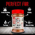 Angus & Oink | Sweet Bones & Butts Rub | Maple & Javanese Sugar Blend | Perfect for Ribs, Pulled Pork & Chicken | Ultimate BBQ Seasoning | 230g