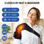 ERHIVORA Shoulder Heating Pad with Massage, FSA Eligible Items List, Heated Shoulder Wrap for Pain Cordless, HSA Approved Products Only