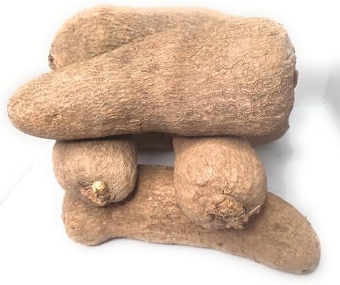 Fresh African Ghana Puna Yam, NEW YAM Between 5-8Lbs (1-2 tubers) Note Item Sold by Weight not per piece Except When specify