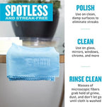 E-Cloth Polishing Microfiber Cleaning Cloth, 4-Pack - Microfiber Polishing Towels for Cars, Windows, & More