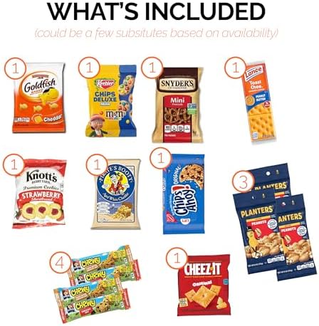Halloween Snack Box with Candy, Cookies, Bars, Snacks and Toys (45 Count) - Fun Halloween Care Package for College Students, Kids & Teens, Trick or Treat Variety Pack Gift Box for Parties and Treats