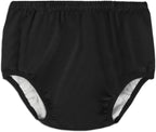 AQX Adult Diaper Cover for Incontinence, Cloth Active Latex Leak Proof Pants, Noiseless Reusable Washable Pull Up Plastic Pants (Black, XL)