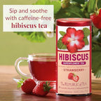 The Republic of Tea – Hibiscus Strawberry Tea, 36 Tea Bags, Herbal Blend, Caffeine Free, Gluten Free