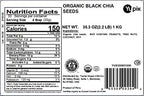 Yupik Organic Black Chia Seeds, 2.2 lb (35.2 oz), Gluten-Free, GMO-Free, Kosher, Vegan, Raw Plant-Based Superfood, Rich in Fiber, Source of Omega-3, Gels Easily, Perfect for Smoothies & Chia Pudding