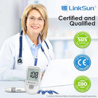 LinkSun Diabetic Blood Test Strips*100, Used for G-425-1,G-425-2V, G-425-3, G-427B Blood Glucose Monitor Only, 0.7μl Blood Sample, Accurate Measurement, Results in 5 Seconds, 2 Bottles of 50 Pc