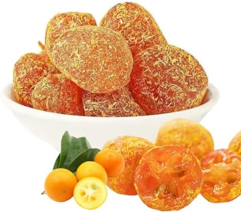 Dried Kumquat with Licorice - 250g Pack, Crafted from Fresh Kumquats, a Versatile Chinese Casual Snack for Both Eating & Cooking