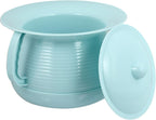 Cabilock Portable Potty 1pcs Chamber Pot Bedpan with Lid Plastic Spittoon Urine Pot Potty Pee Bucket Portable Toilet Urinal Spittoon for Kids the Elder Women and Men Bedside Commode